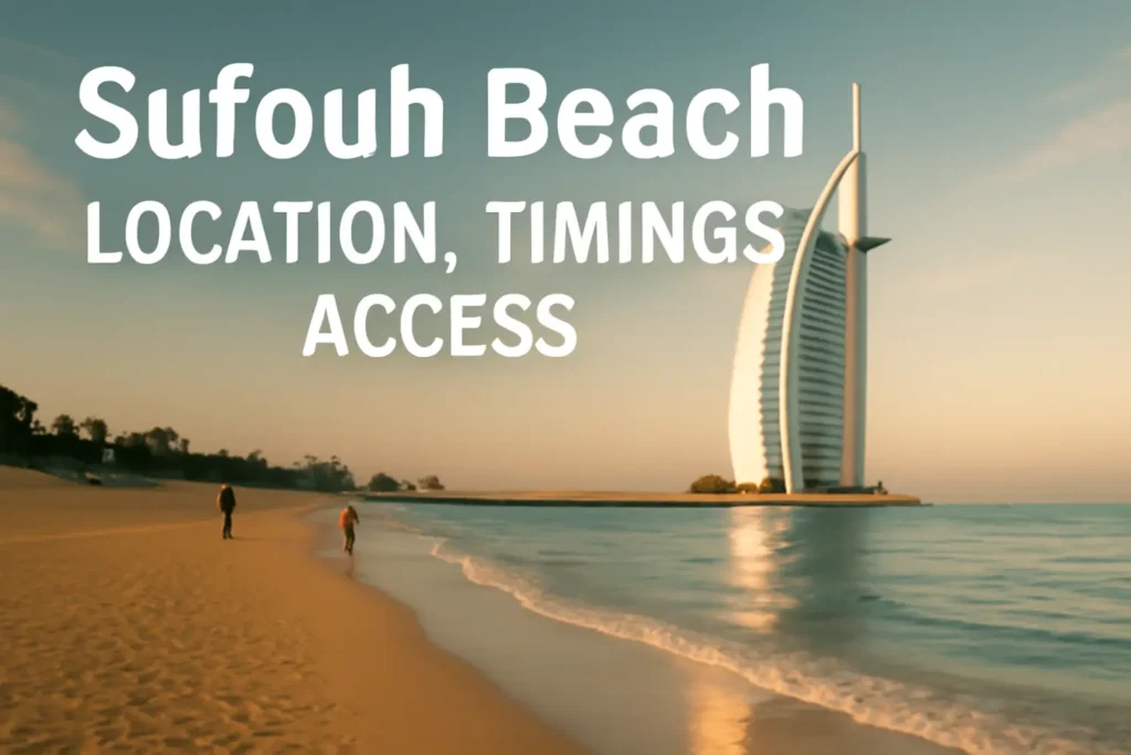 Sufouh Beach Location, Timings, Access