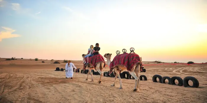 First-time desert safari in Dubai with dune bashing, camel rides, and cultural experiences