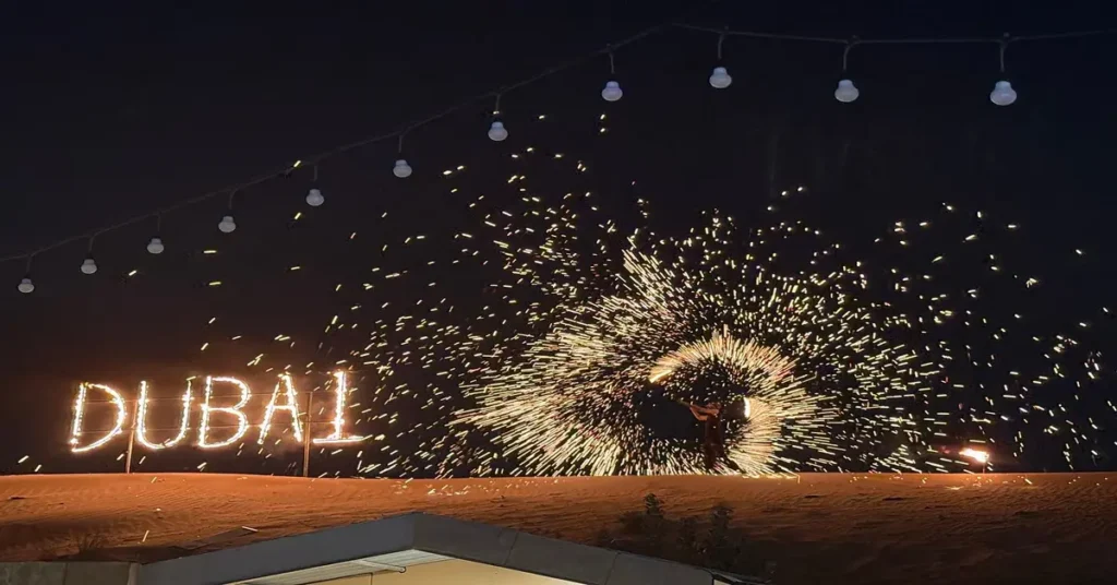 New Year best desert safari Dubai deals with dune bashing, BBQ dinner, live shows and midnight celebration in the Dubai desert