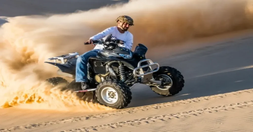 Dubai desert safari experience with thrilling dune bashing, camel rides, and sunset views